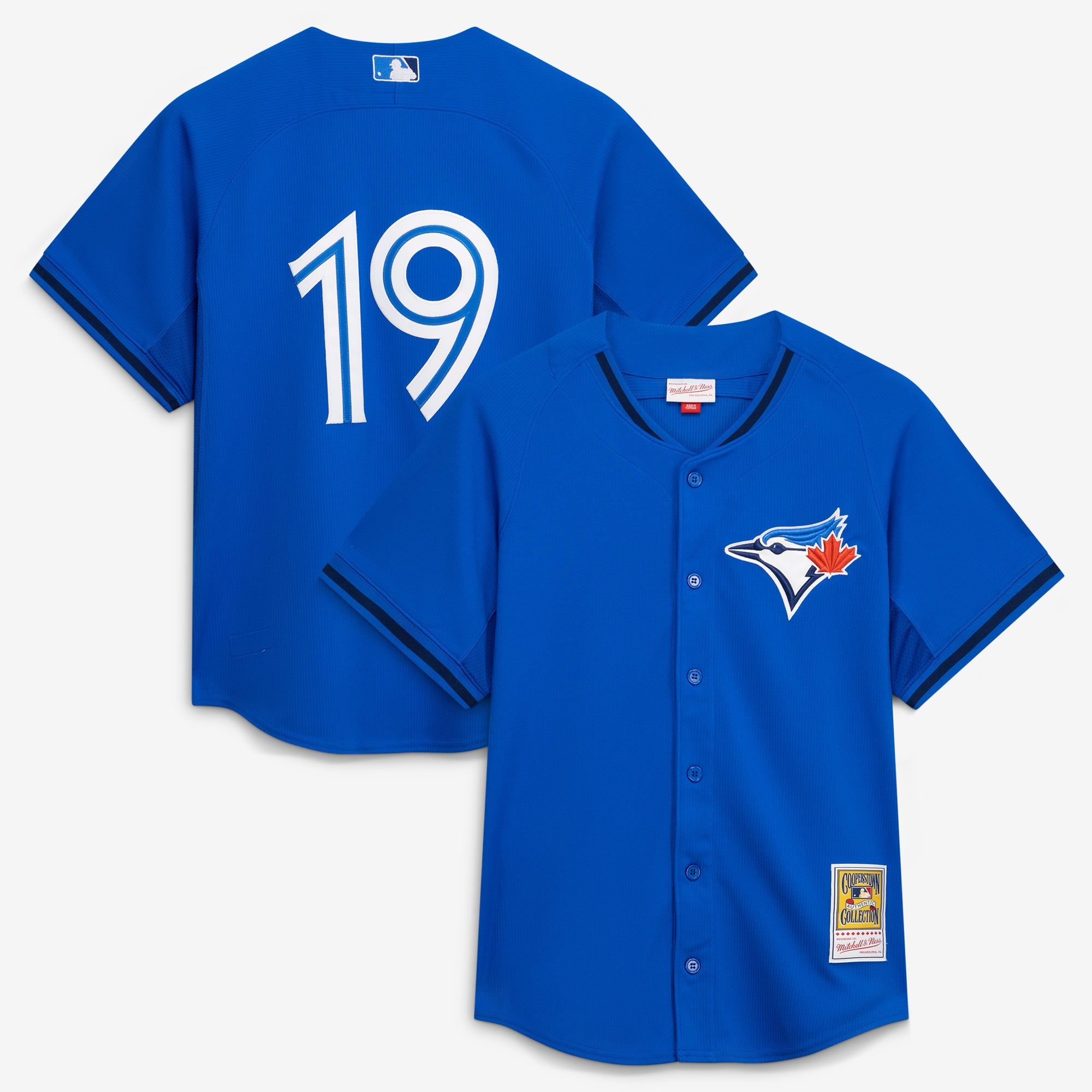 Men's Mitchell & Ness Jose Bautista Royal Toronto Blue Jays Authentic Batting Practice Jersey
